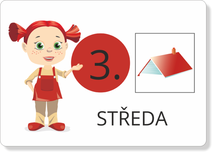 Orientace v čase – dny v týdnu | Přiřazovací karty | Velká základní karta (dny v týdnu)