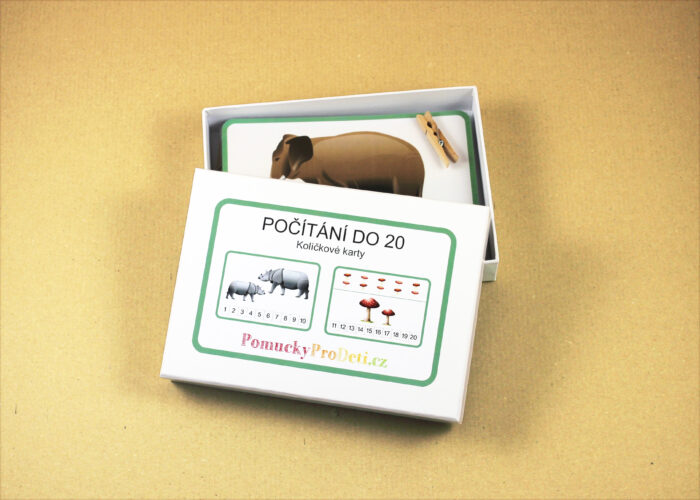 Počítání do 20 | Kolíčkové karty
