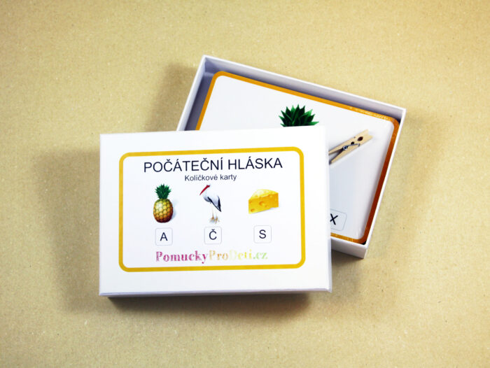 Počáteční hláska | 60 kolíčkových karet