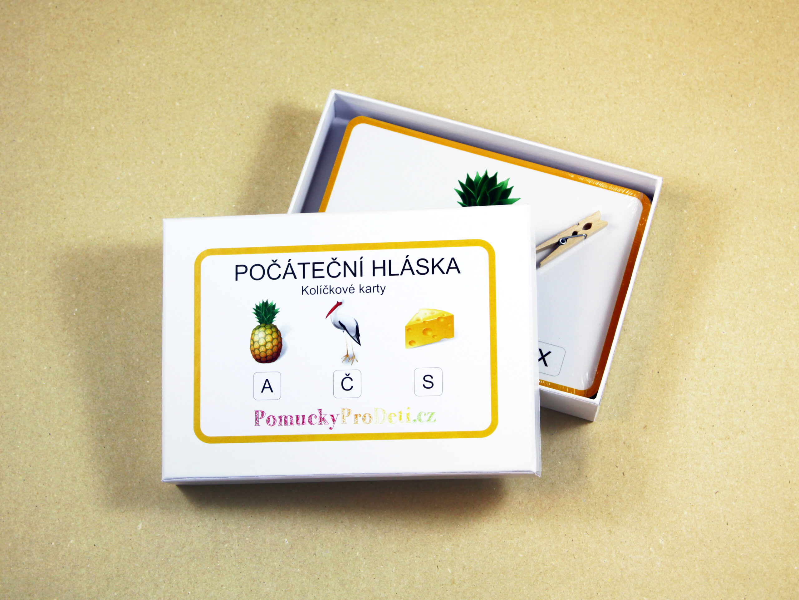 Počáteční hláska | 60 kolíčkových karet