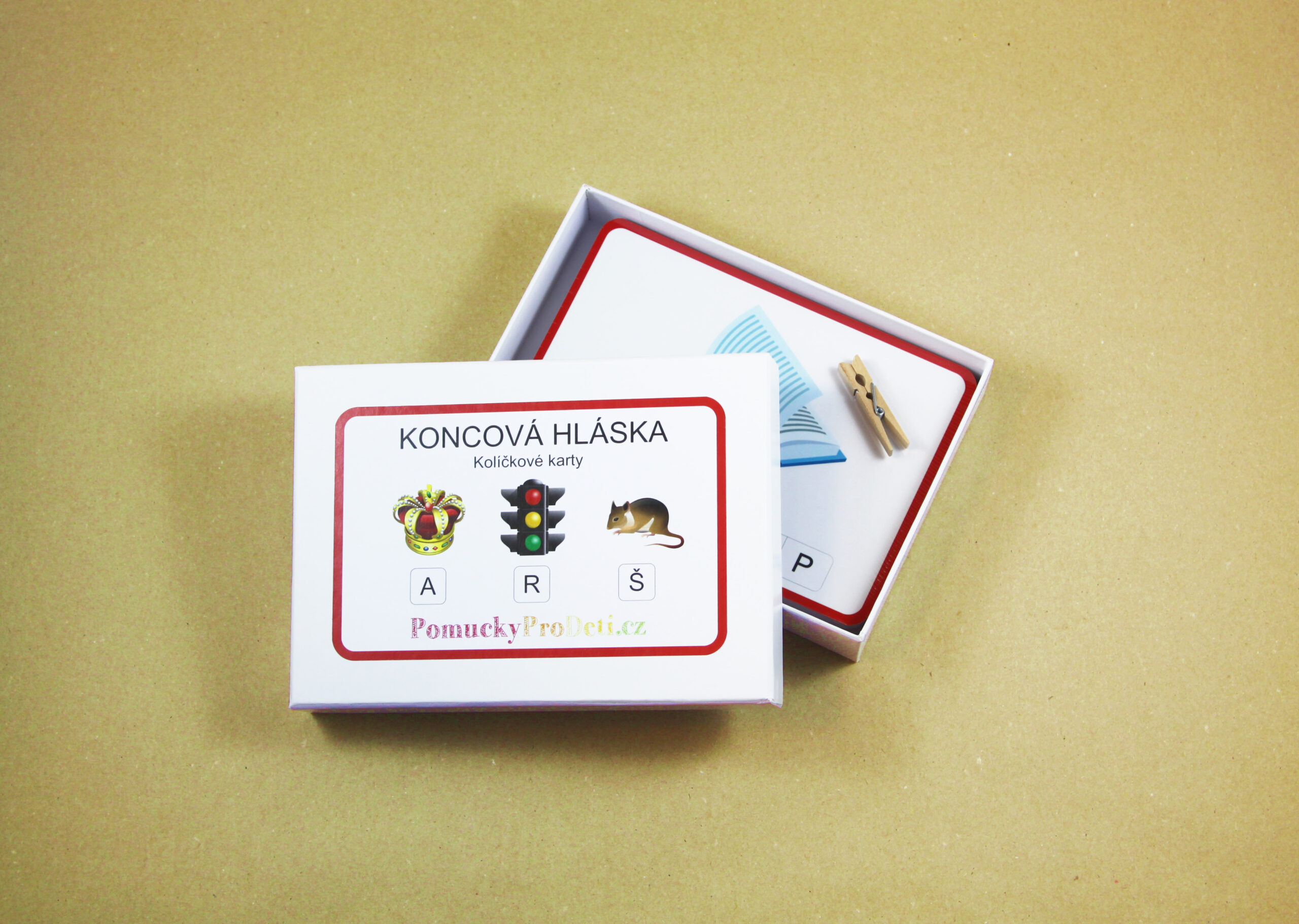 Koncová hláska | 60 kolíčkových karet