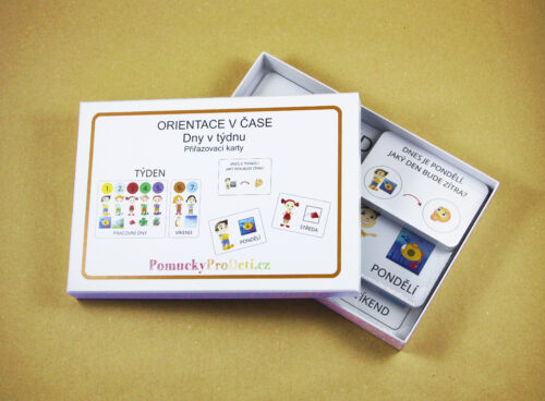 Orientace v čase – Dny v týdnu | 94 velkých přiřazovacích karet