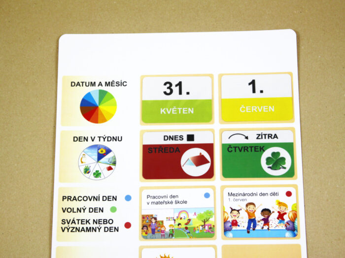 Kalendář – Komunikace o čase | Velké a přiřazovací karty | 299 karet